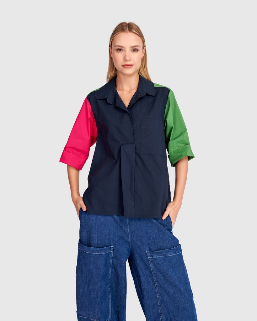 alembika-poolside-popover-top-navy-multi image 1