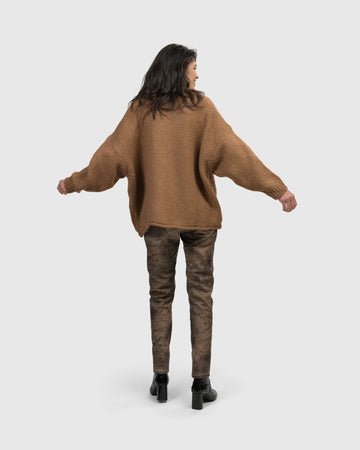 alembika-sylvia-crop-cardigan-damen-strickjacke-sepia image 5