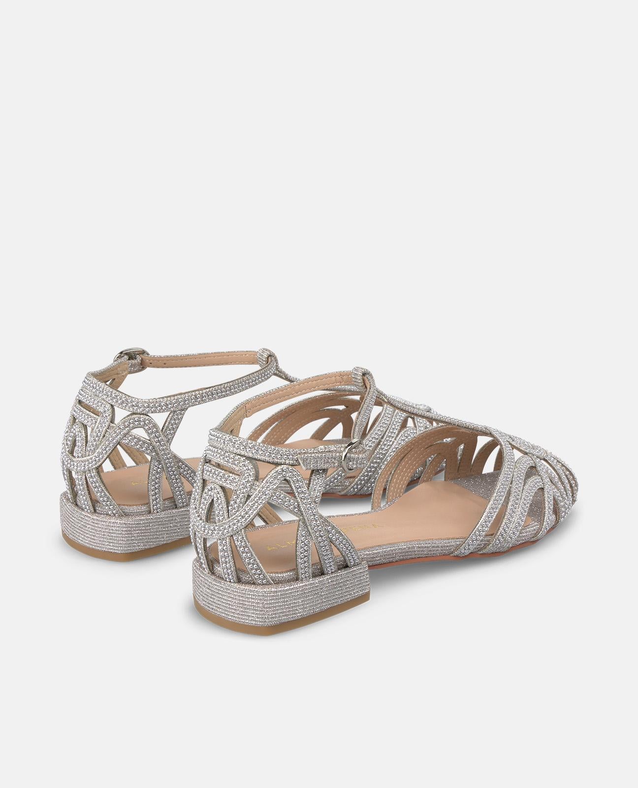 alma-en-pena-alfa-54172-clogs-silber-mit-strass-und-schnalle-2-3-cm image 3