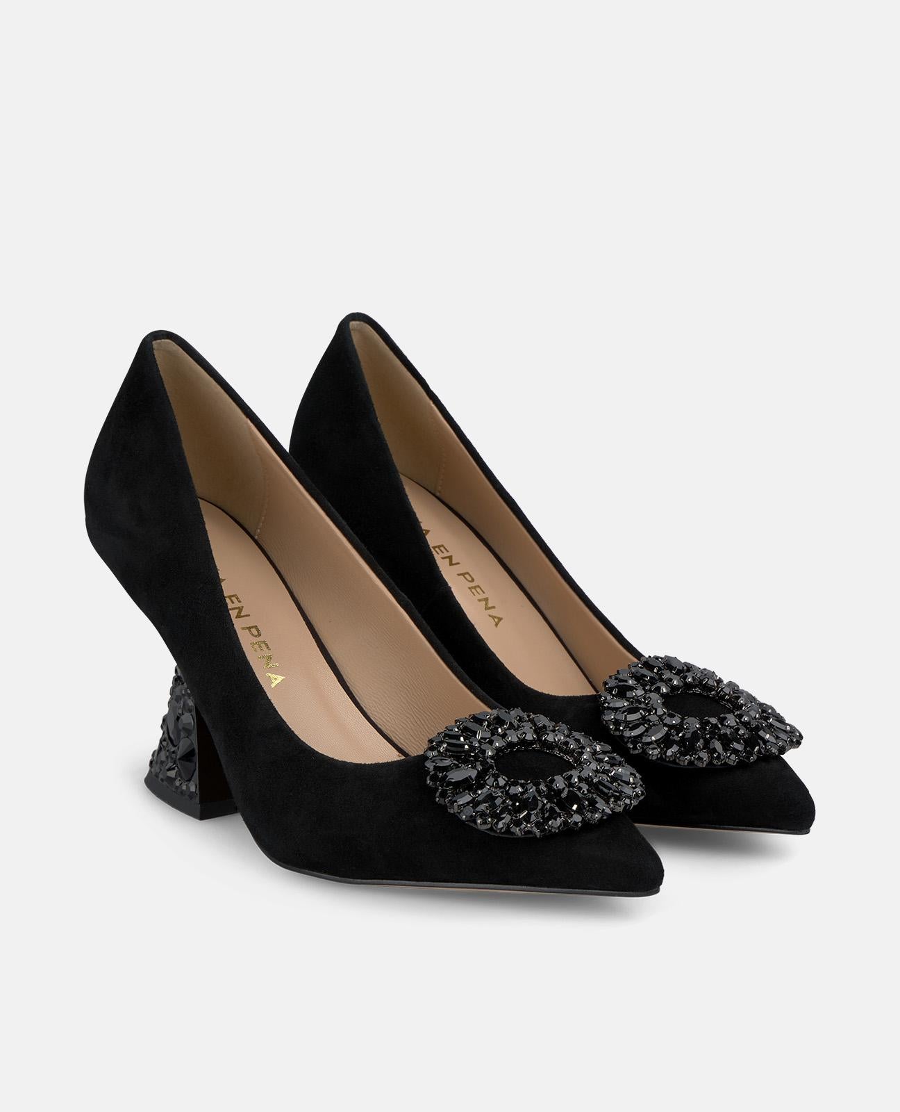 alma-en-pena-pumps-schwarz-juwelen-absatz-8-cm image 2
