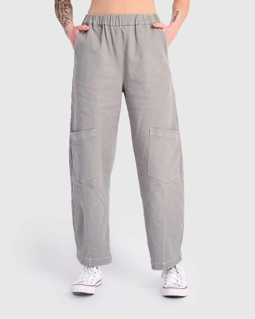 alembika-twill-papaya-relaxed-pants-grey-stoffhose image 1