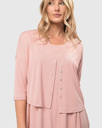alembika-essential-cupro-crop-cardigan-kurzjacke-blush image 3