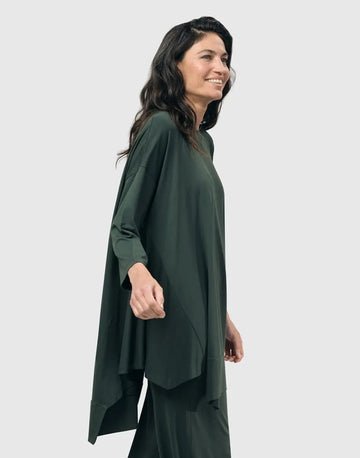 alembika-essential-trapeze-top-green-jerseyshirt image 3