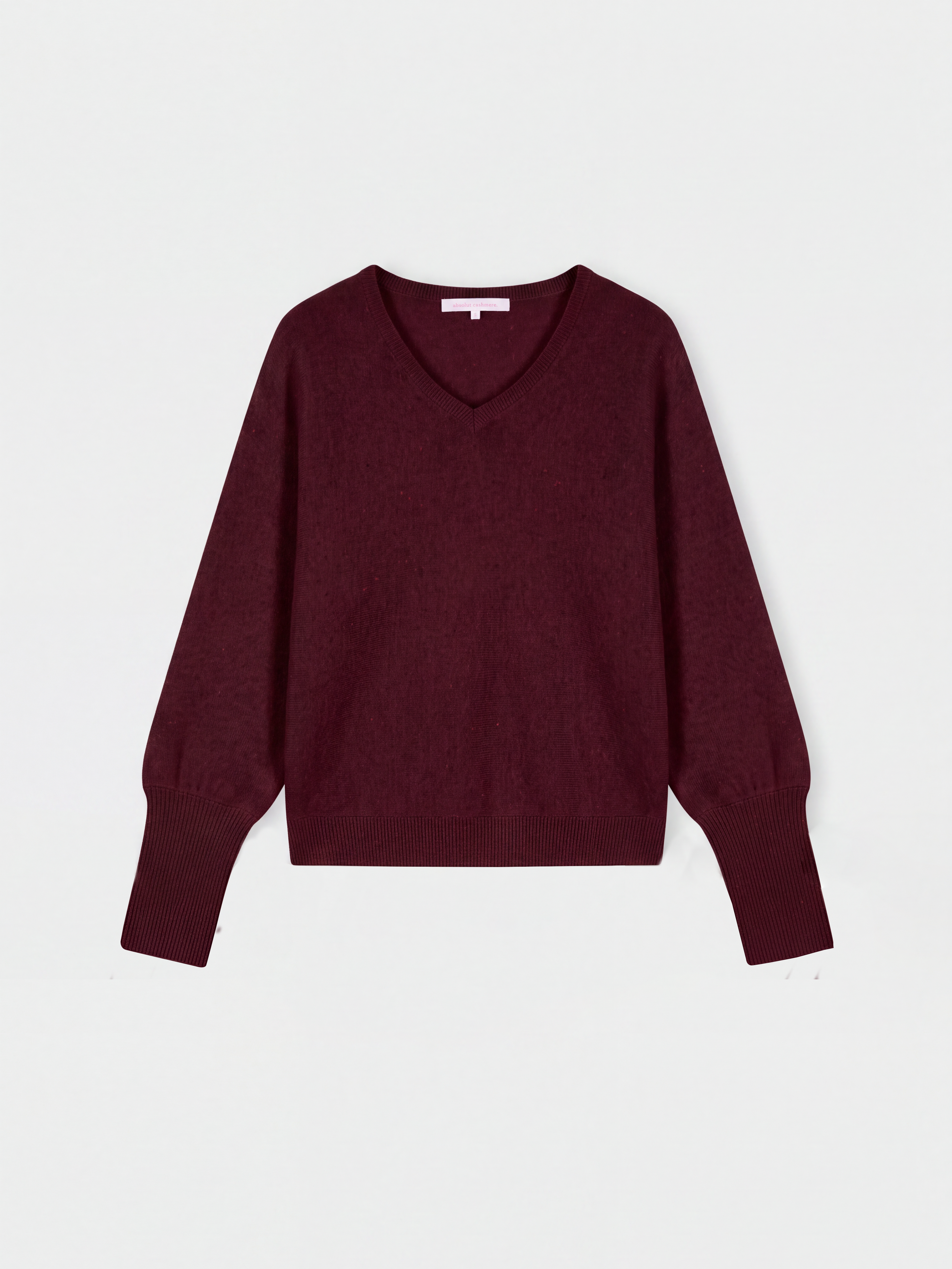 absolut-romane-poncho-pullover-mit-v-ausschnitt-und-puff-rmeln-aus-kaschmir-f-r- image 1
