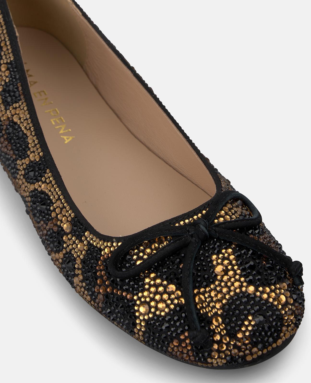 alma-en-pena-ballerina-animal-print-strass-schwarz image 4