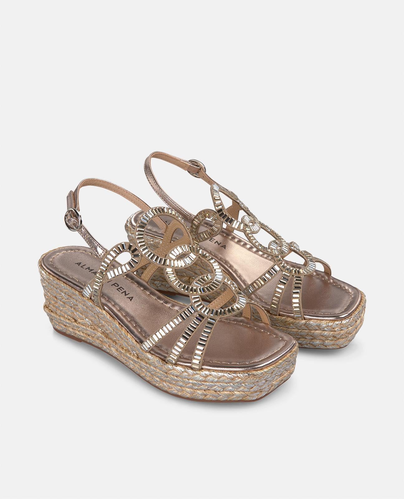alma-en-pena-wedge-sandals-keilsandale-bronze-5-cm image 2