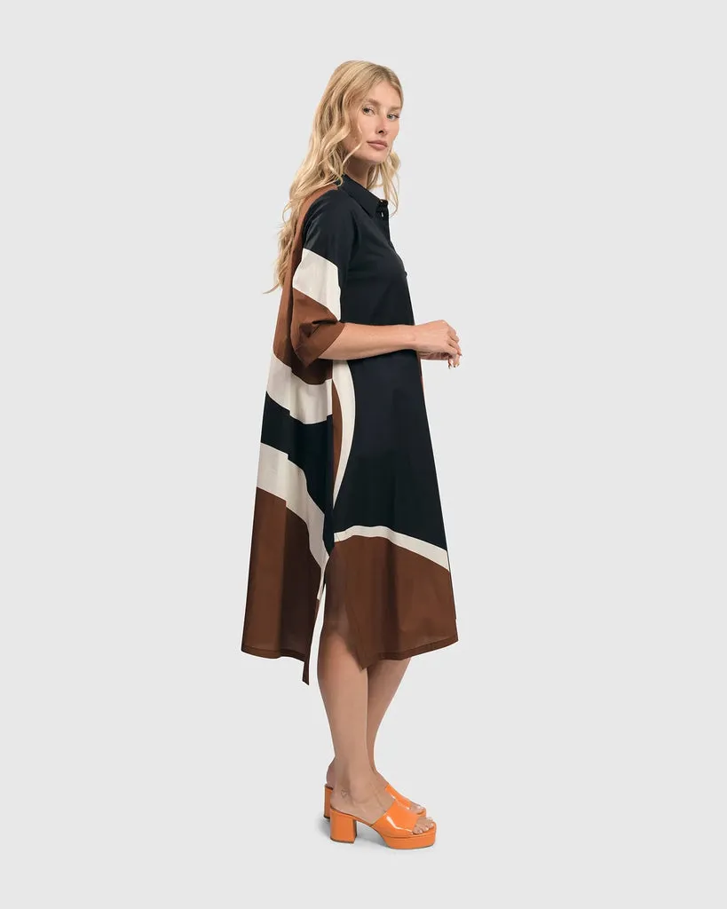 alembika-abstract-trapeze-hemdkleid-bloom-a-linie image 1