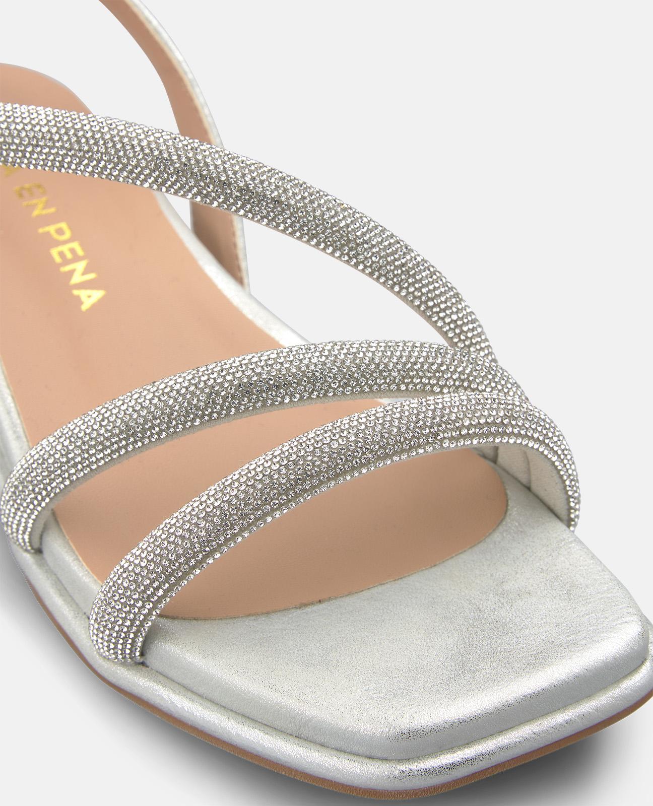 alma-en-pena-keilsandalen-tubular-wedges-silber-4-cm image 4