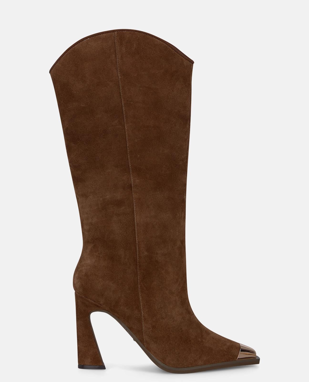 alma-en-pena-64205-stiefeletten-camel-suede-metallic-spitze-9-cm image 1