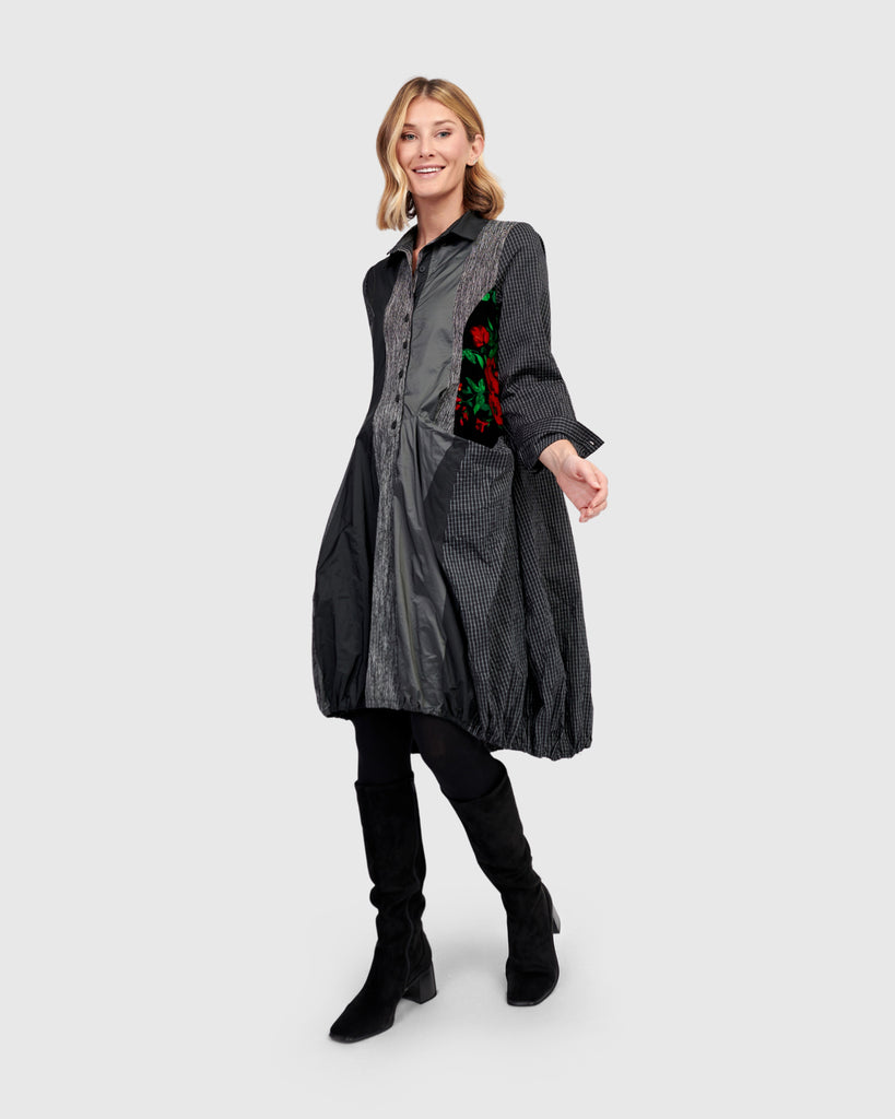 alembika-ivy-wonderful-dress-roses-cocoonkleid-mit-tasche image 1