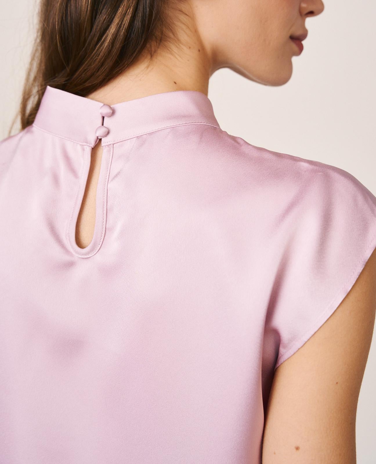 alma-en-pena-satin-blouse-rmellose-bluse-lila-mit-drapierung image 5