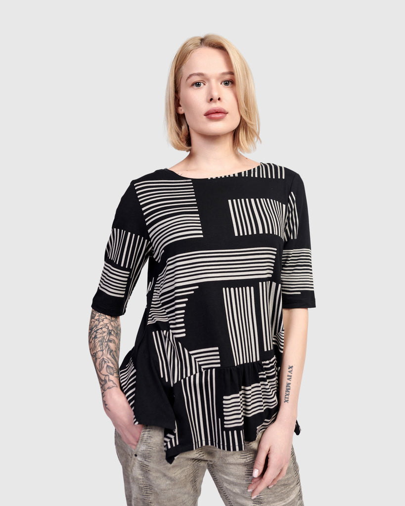 alembika-sierra-flouncy-tee-shirt-bars image 1