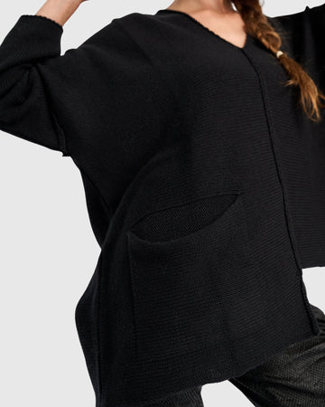 alembika-bliss-slouchy-sweater-pullover-black image 3