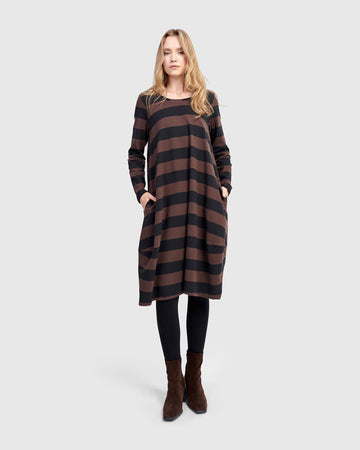 alembika-urban-moxy-relaxed-dress-brown-jersey-kleid image 3