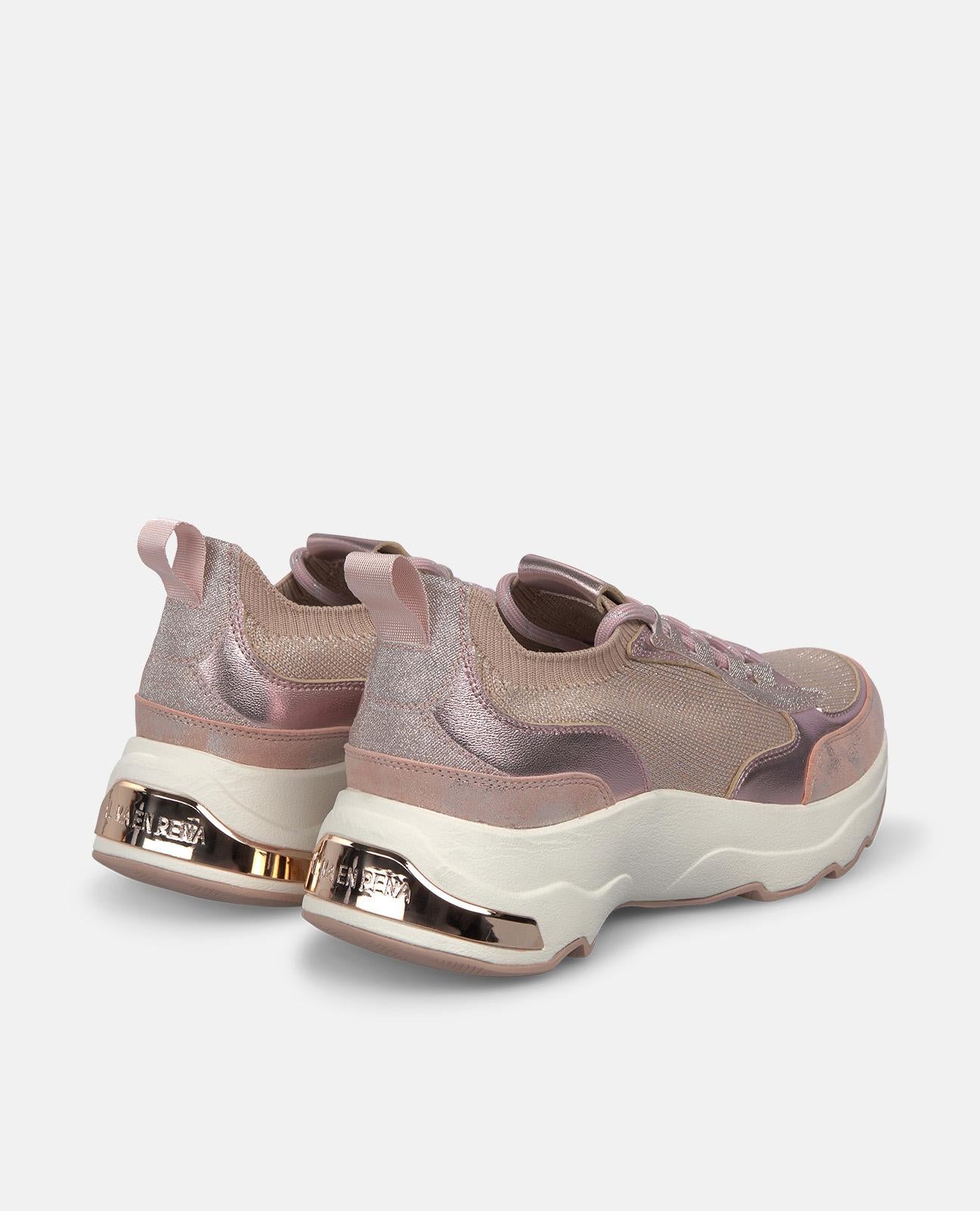 alma-en-pena-metallic-sneaker-rosa-plateau-4-5-cm-schn-rung image 3