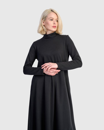 alembika-urban-cloud-a-linien-maxikleid-schwarz image 6