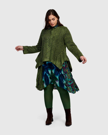 alembika-roxane-jacket-damen-strickjacke-green image 3