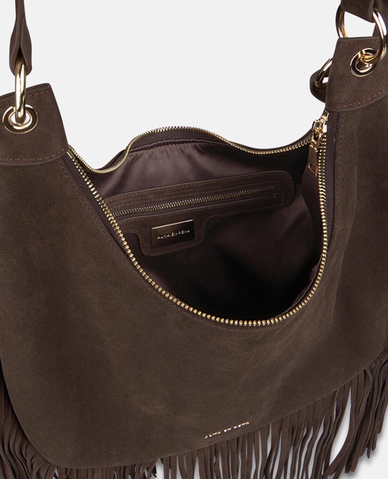 alma-en-pena-half-moon-leather-bag-halbmond-tasche-braun-mit-fransen image 6