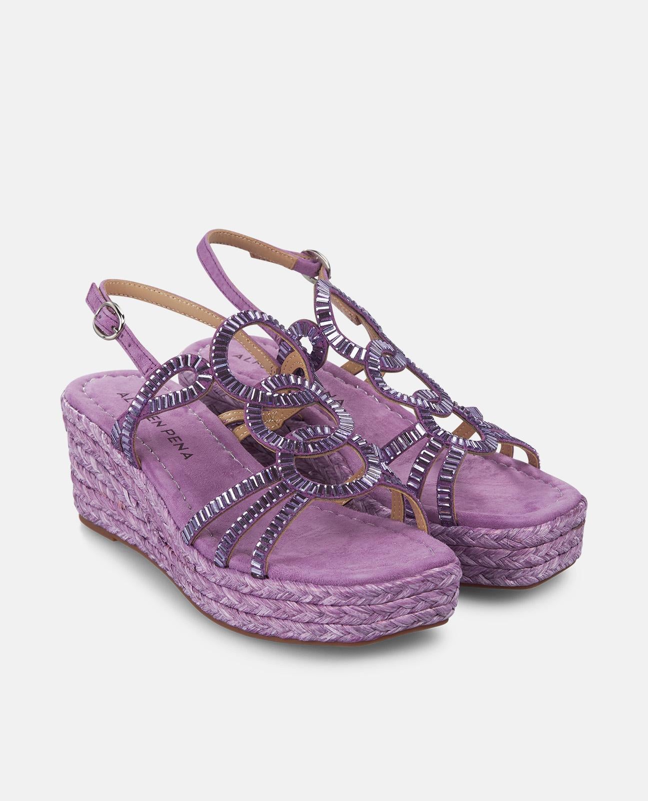 alma-en-pena-wedge-sandals-keilsandale-violett-5-cm image 2