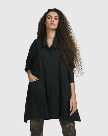alembika-danica-shirt-jacket-schwarz-hemdjacke-a-linie image 6
