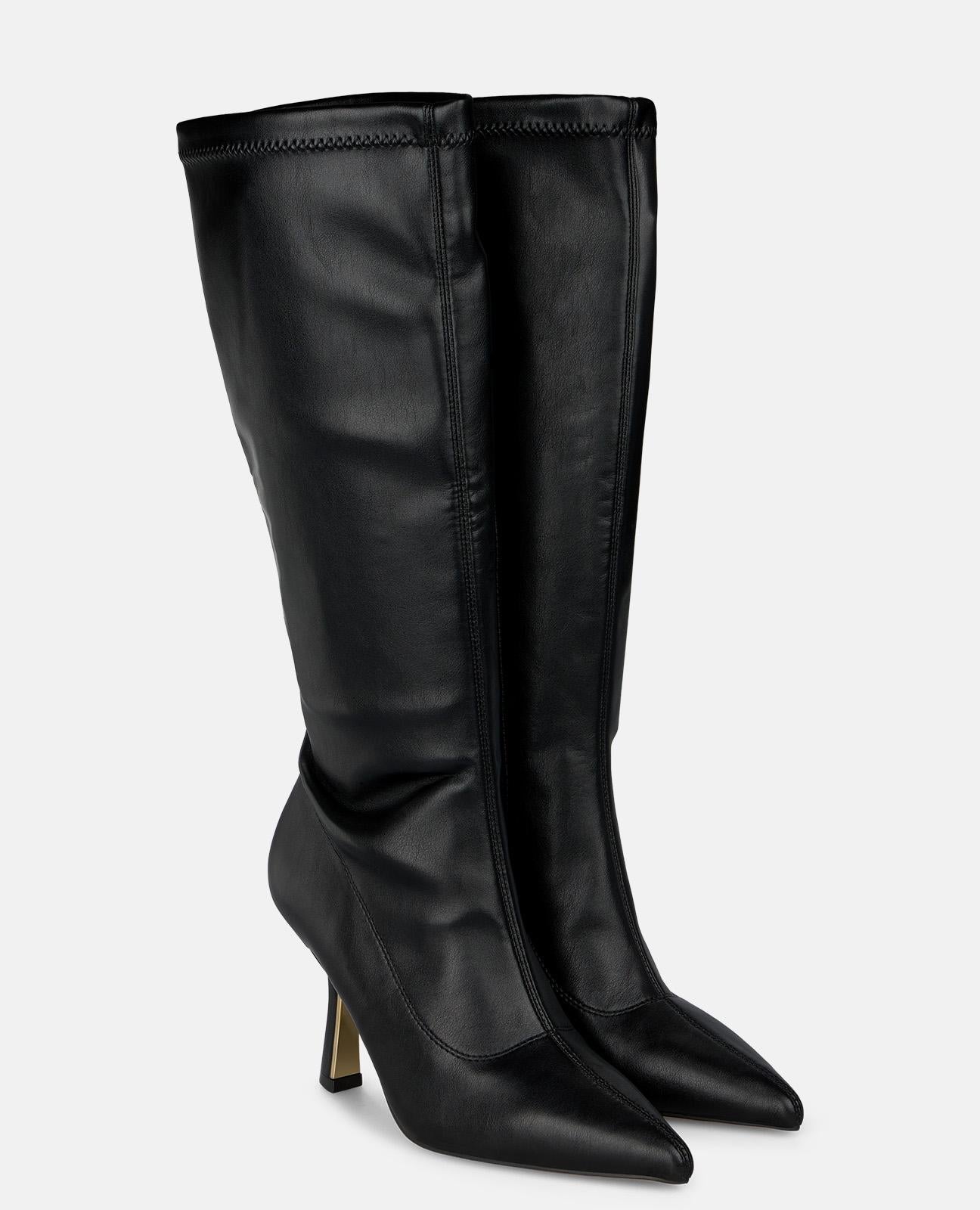 alma-en-pena-stiefel-in-leder-optik-mit-rei-verschluss-schwarz image 2