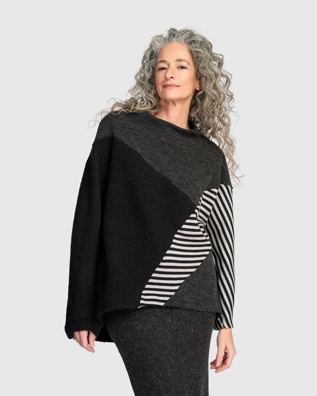 alembika-urban-linje-top-black-mix-tunika image 1