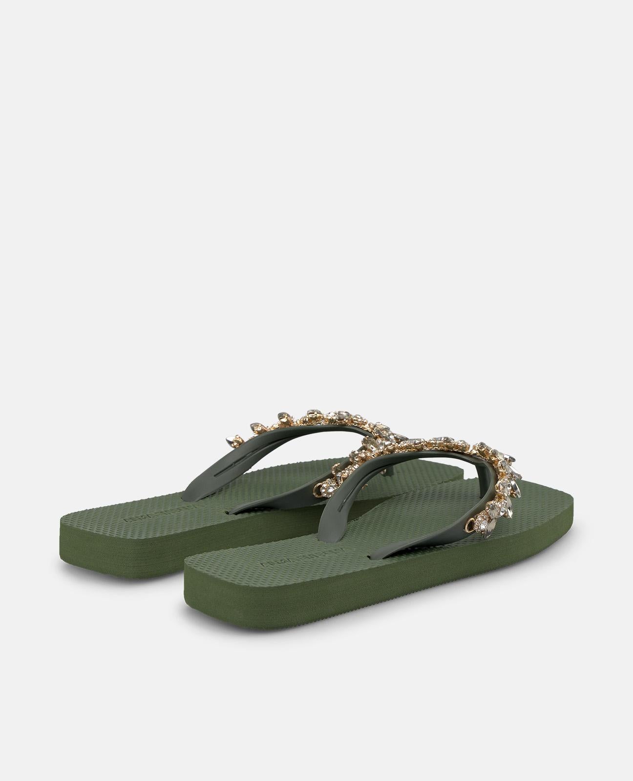 alma-en-pena-t-style-beach-sandalen-khaki-flach image 4