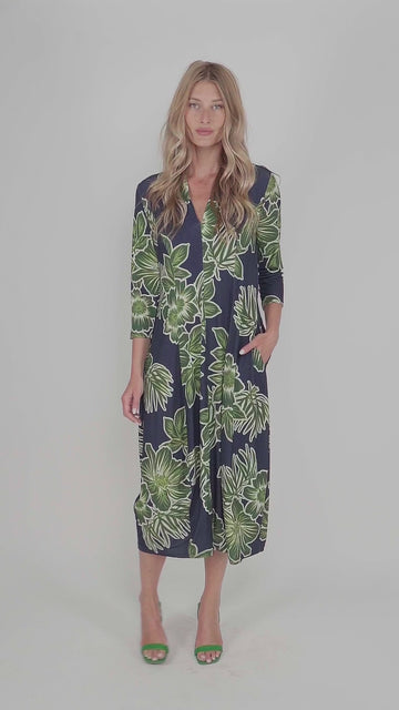 alembika-island-cocoon-dress-royal-green-damen-jersey-kleid image 6