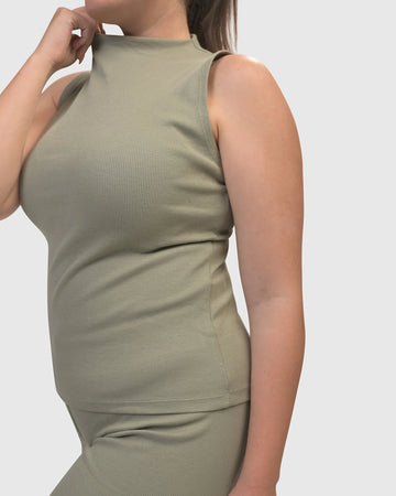 alembika-asana-high-neck-top-nature-tank-top image 3