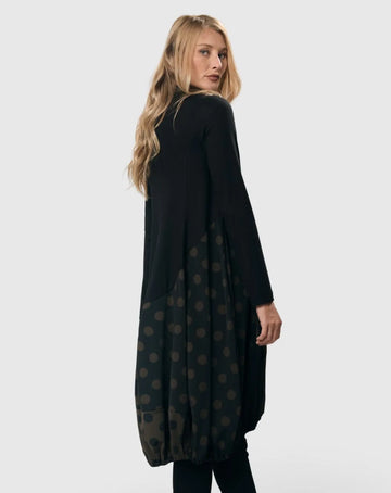 alembika-tekbika-dot-wonderful-kleid-black-khaki image 2