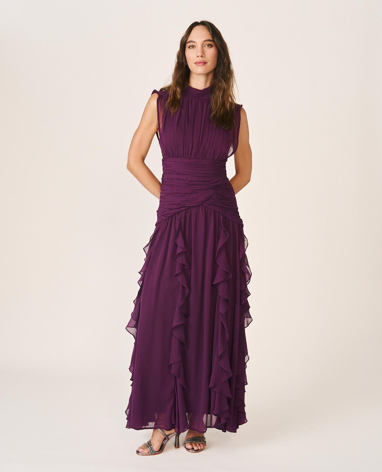 alma-en-pena-alfa-64622-maxikleid-mit-r-schen-lila image 2