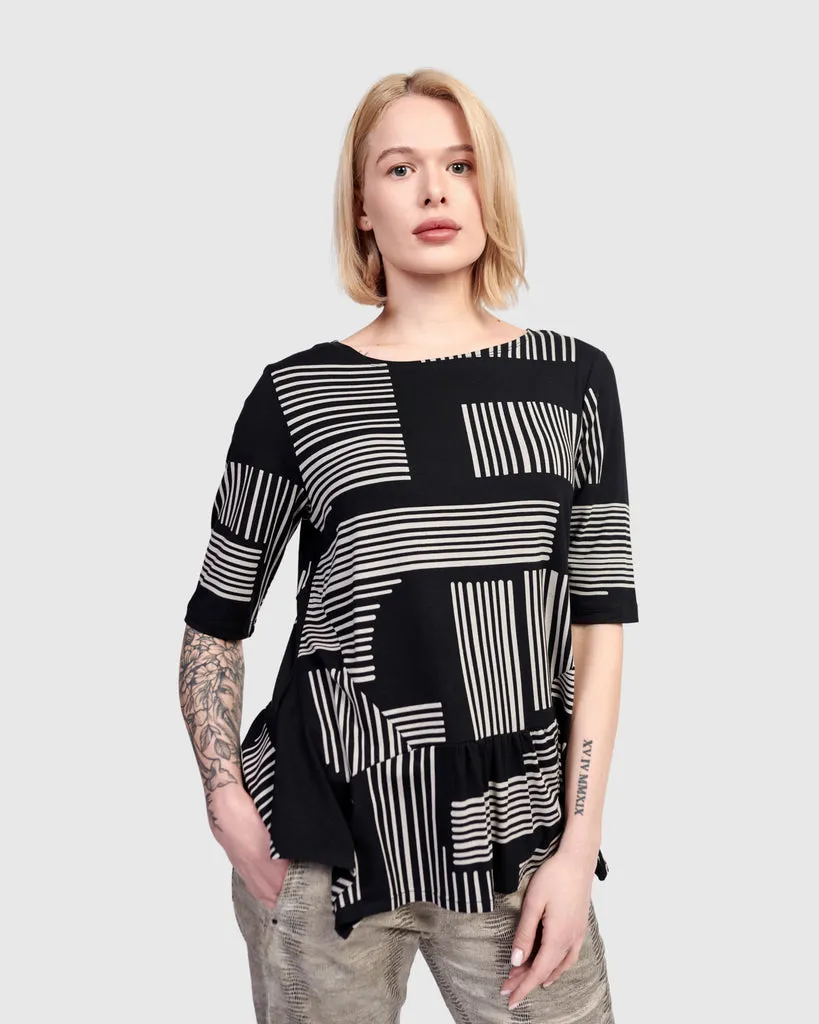 alembika-sierra-flouncy-tee-shirt-bars image 1