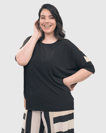 alembika-drapey-dolman-top-sunrise-streifen image 3
