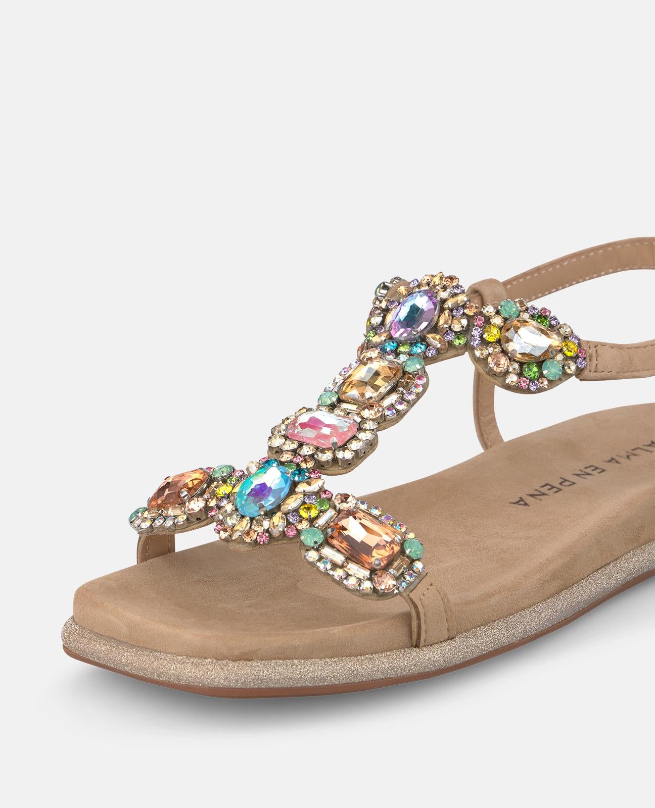 alma-en-pena-perlen-sandale-mit-strass-2-cm-arena image 4
