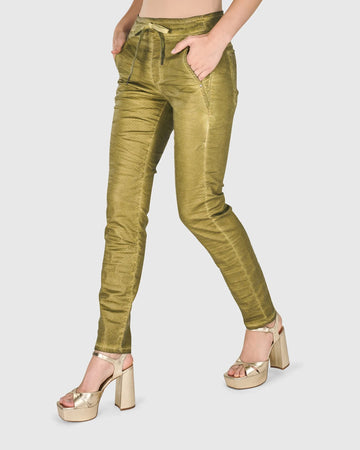 alembika-iconic-stretch-jeans-green-snake image 2