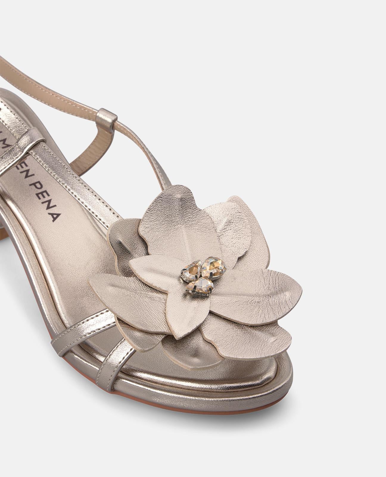 alma-en-pena-sandalette-mini-flower-7-cm-bronze image 4