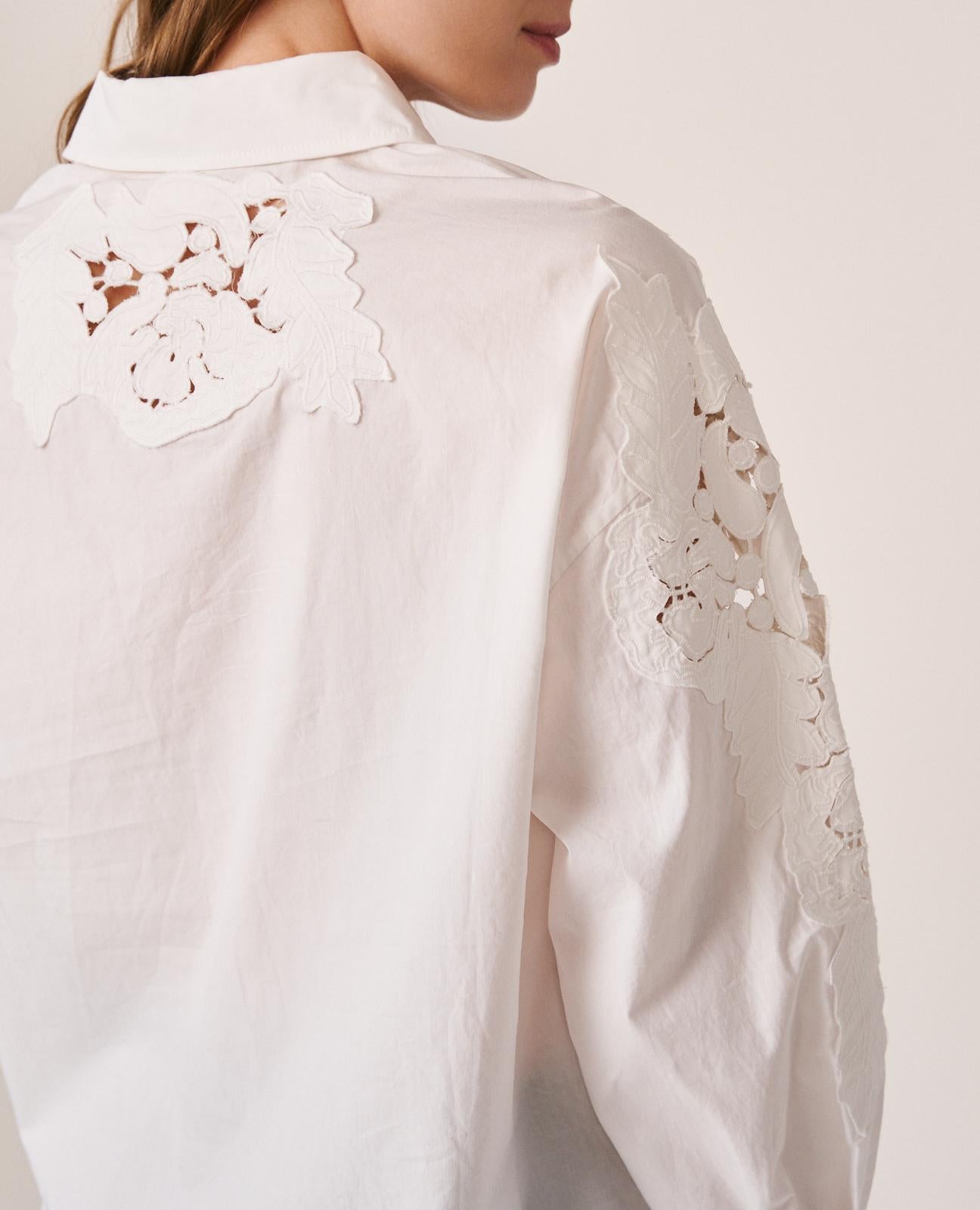 alma-en-pena-poplin-shirt-damen-bluse-wei-mit-stickerei image 5