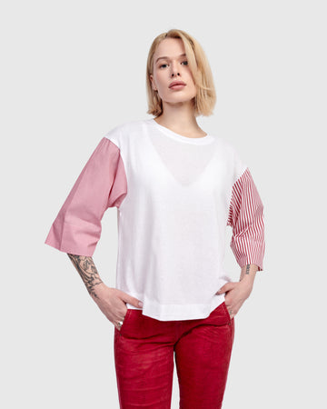 alembika-picnic-pullover-tee-bluse-rot-streifen image 2