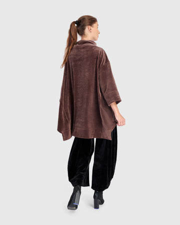 alembika-everyday-velvet-trapeze-top-sepia image 6