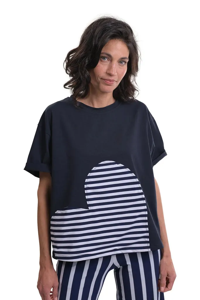 alembika-tekbika-herz-applikation-t-shirt-navy image 1