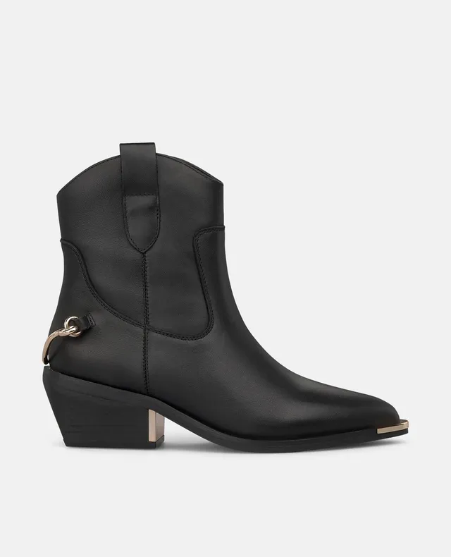 alma-en-pena-nappa-cowboy-stiefel-mit-rei-verschluss-schwarz image 1