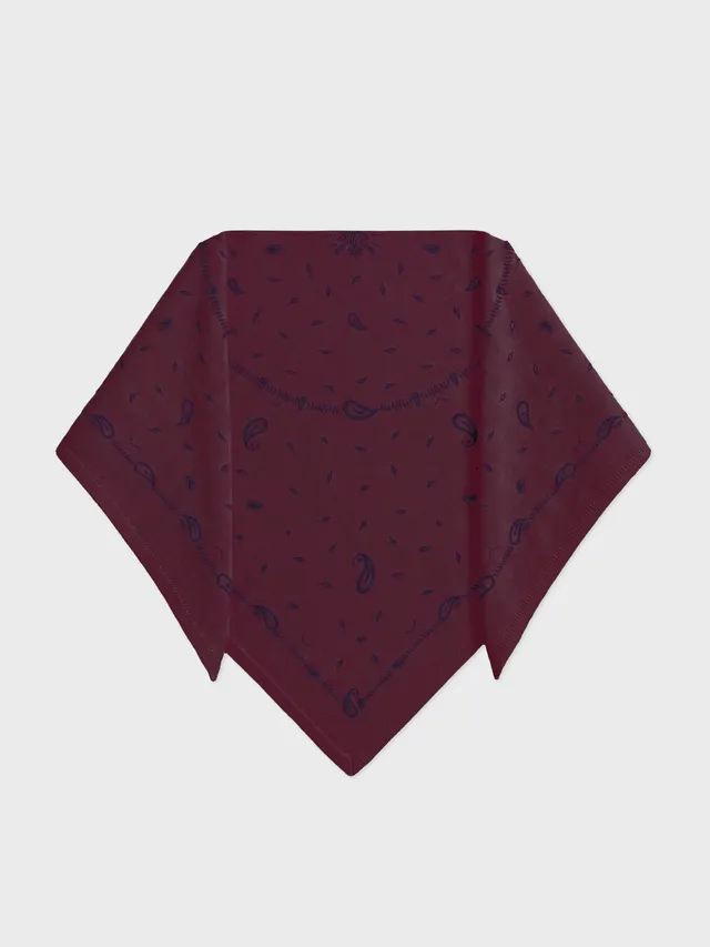 absolut-armance-print-dreieckstuch-damen-100-kaschmir-bandana-druck-burgunderrot image 1