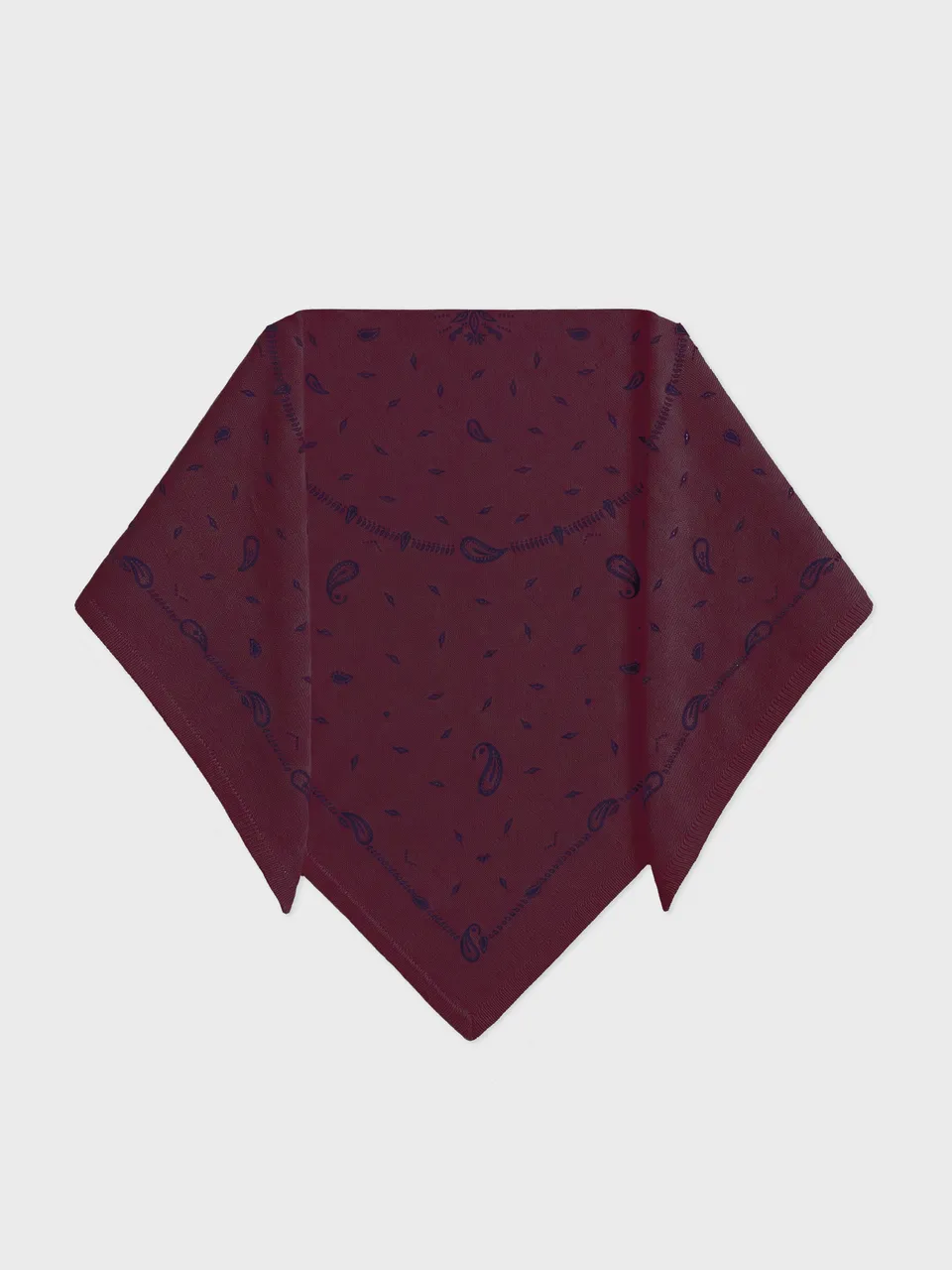 absolut-armance-print-dreieckstuch-damen-100-kaschmir-bandana-druck-burgunderrot image 1