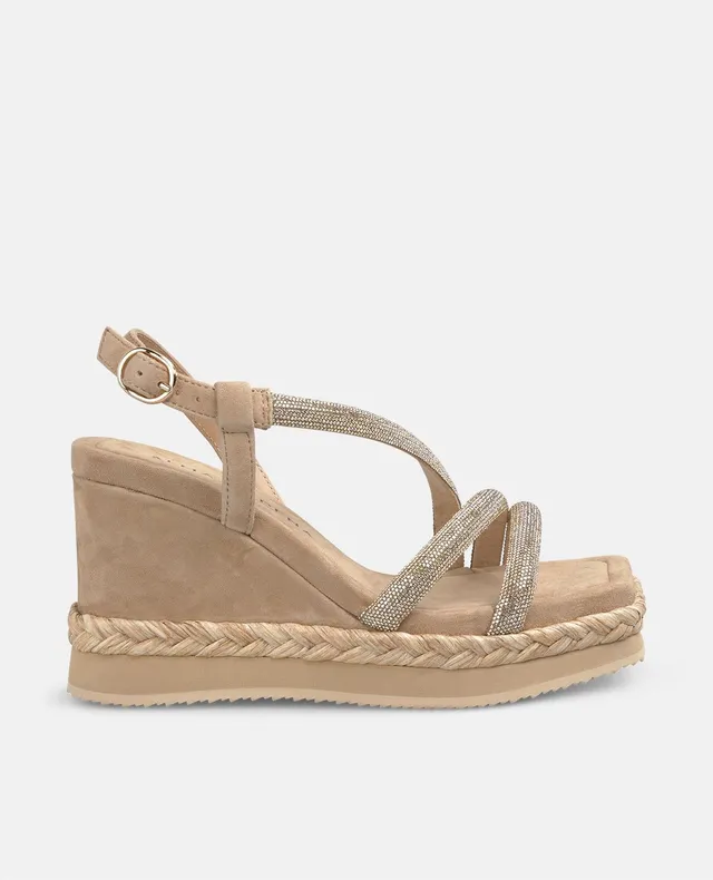 alma-en-pena-wedge-keilsandalette-arena-geflochten-strass-9-8-cm image 1