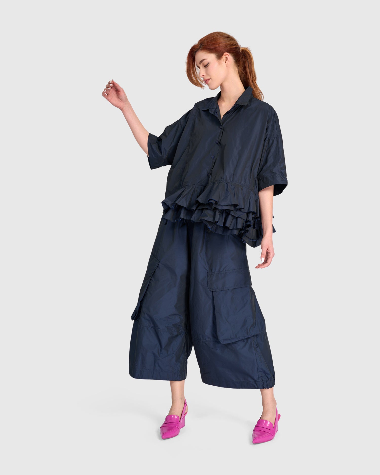 alembika-match-ruffled-shirt-ink-damen-r-schen-bluse image 7