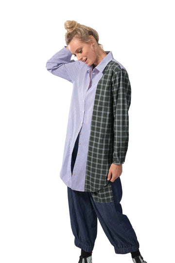 alembika-timeless-tunic-shirt-plaid-baumwoll-tunikahemd image 5