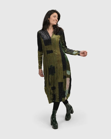 alembika-al-fresco-cocoon-kleid-olive image 2