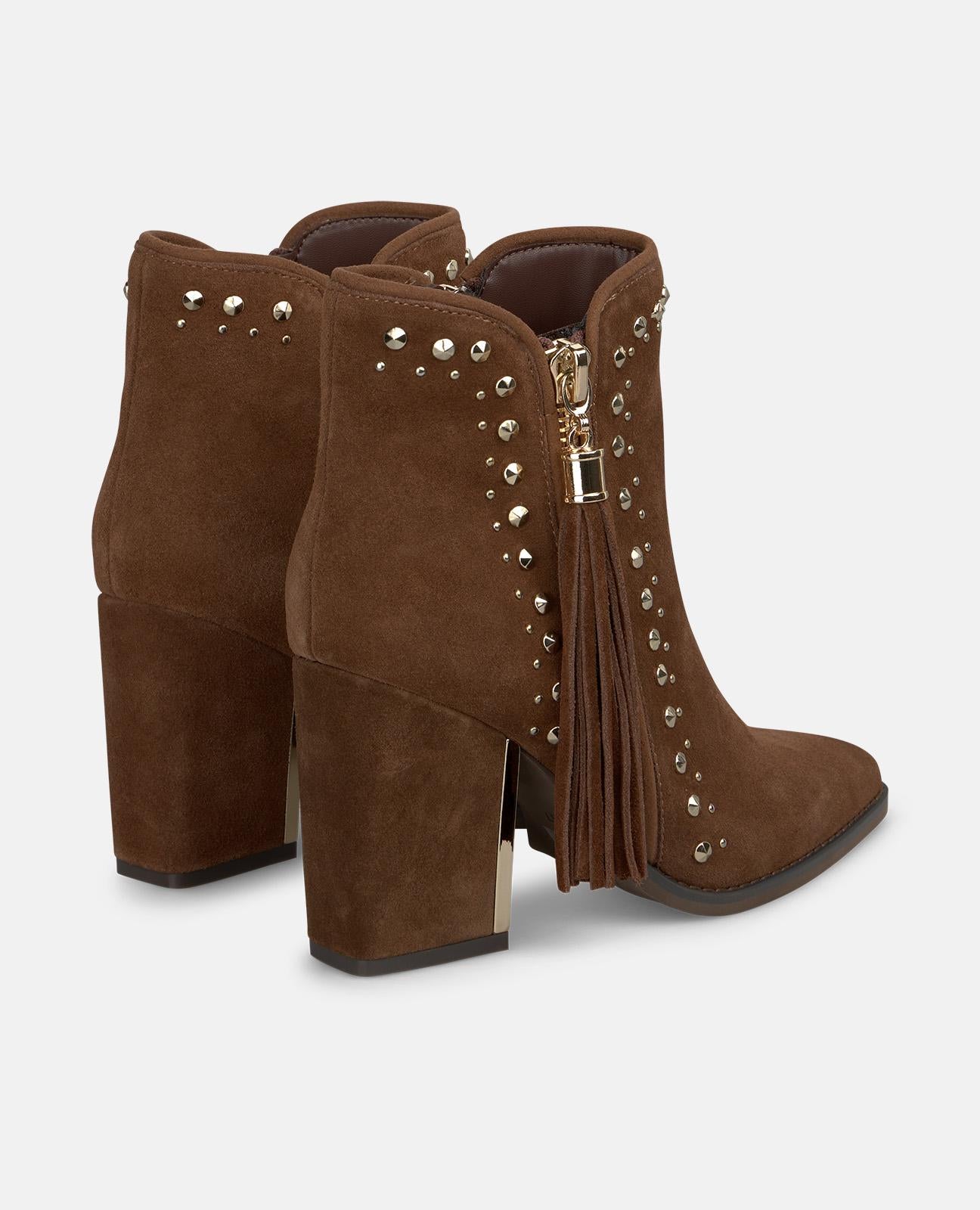 alma-en-pena-tassel-stiefelette-camel-8-cm-mit-rei-verschluss image 3