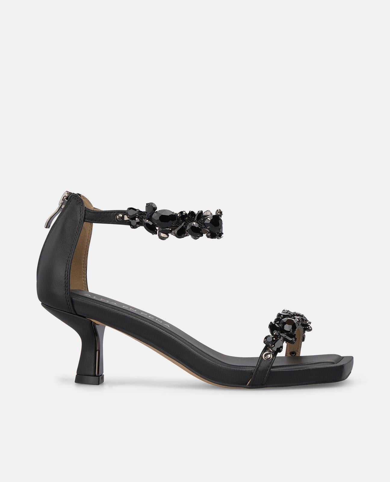 alma-en-pena-nappa-sandale-mit-strass-schwarz-5-5-cm-absatz-kn-chelriemen image 1