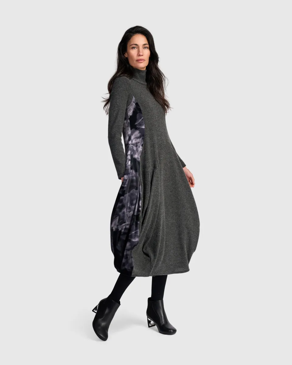 alembika-orris-cocoon-kleid-carbon image 1